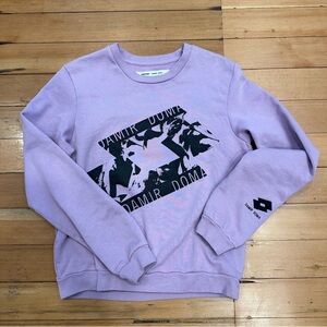 RARE: Damir Doma Purple Graphic Men's Sweatshirt Archive Designer Sportswear /S/